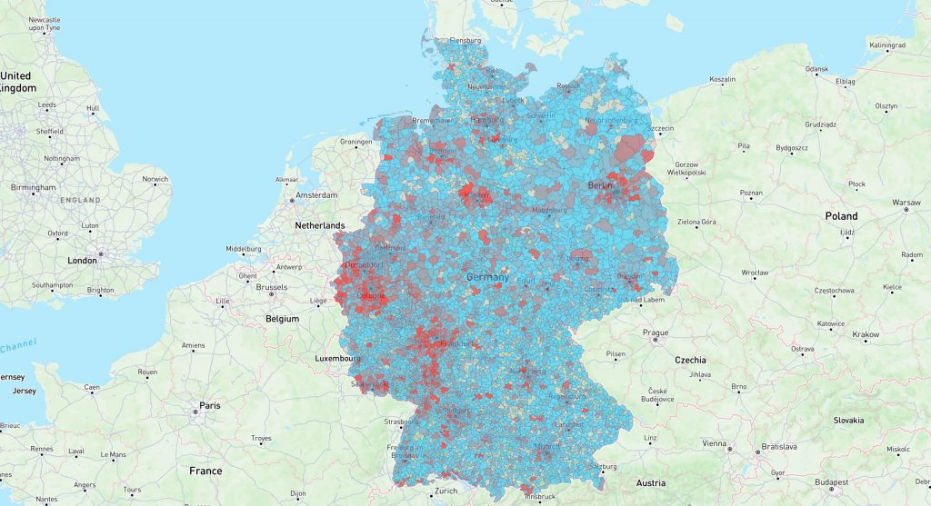 Deutschlandweite Kartenanalyse mit Mapyx
